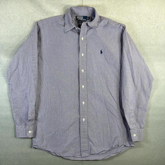 Ralph Lauren Other - Vintage Polo Ralph Lauren Lowell Sport Shirt Mens Small Blue Gingham Plaid
